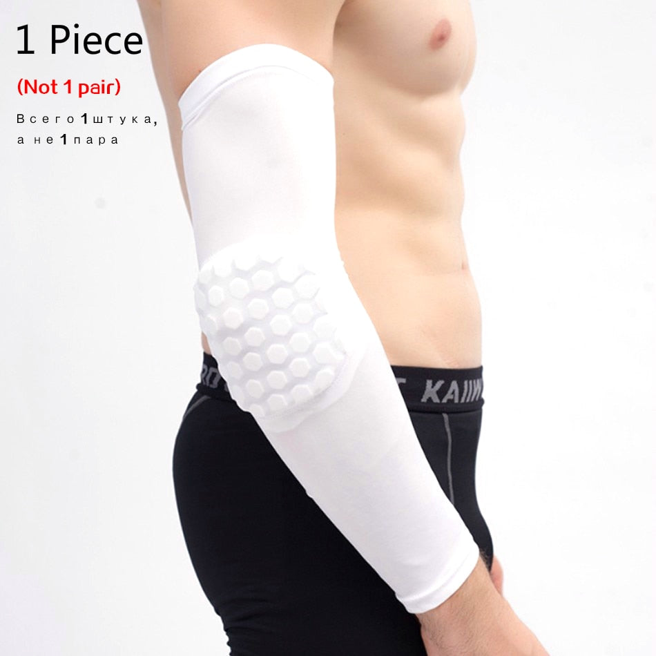 Bracétop – genouillères en forme de nid d'abeille pour basket-ball, 1  pièce, conception longue, Compression des jambes, genouillère, protection  de volley-ball